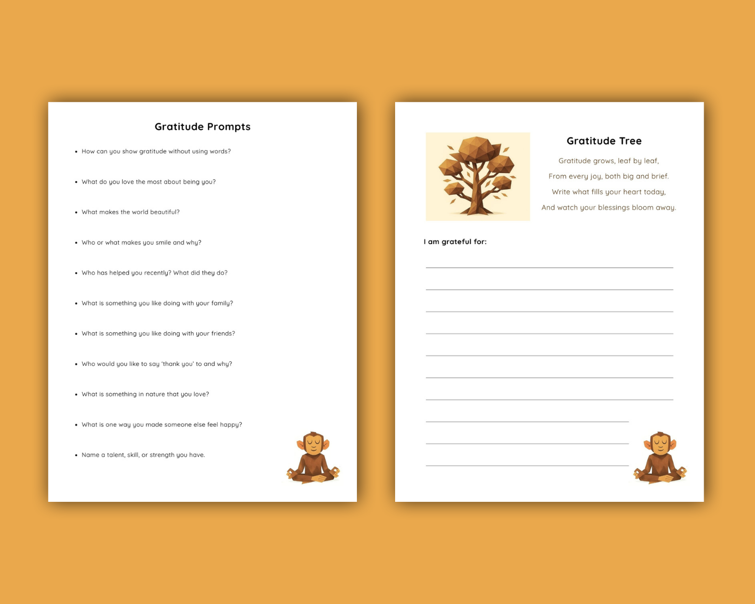 Gratitude Printable Workbook