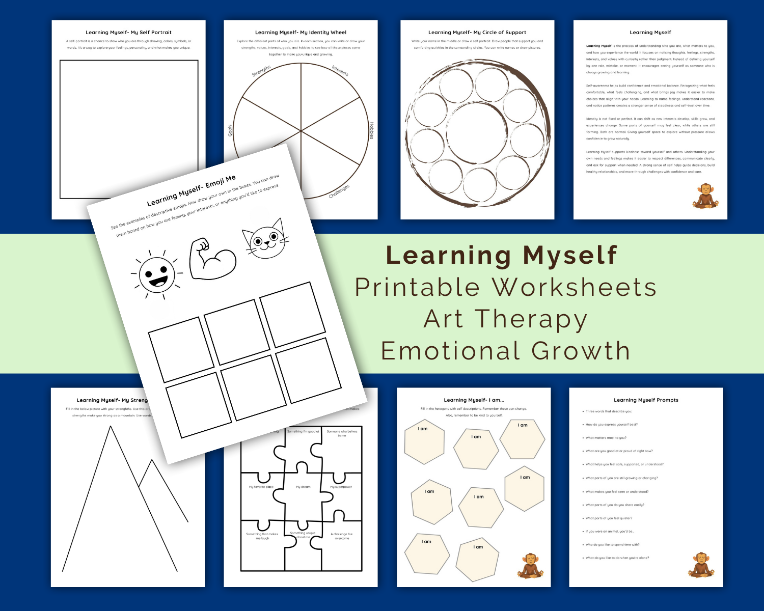 Learning Myself: Self-Awareness Printable Workbook