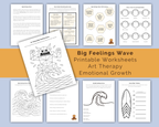 Big Feelings Wave- Emotional Regulation Printable Workbook