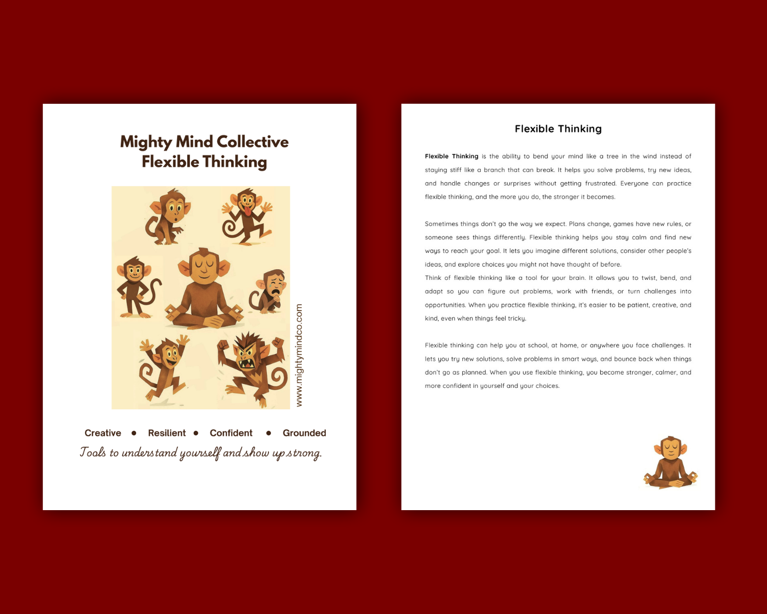 Flexible Thinking Printable Workbook