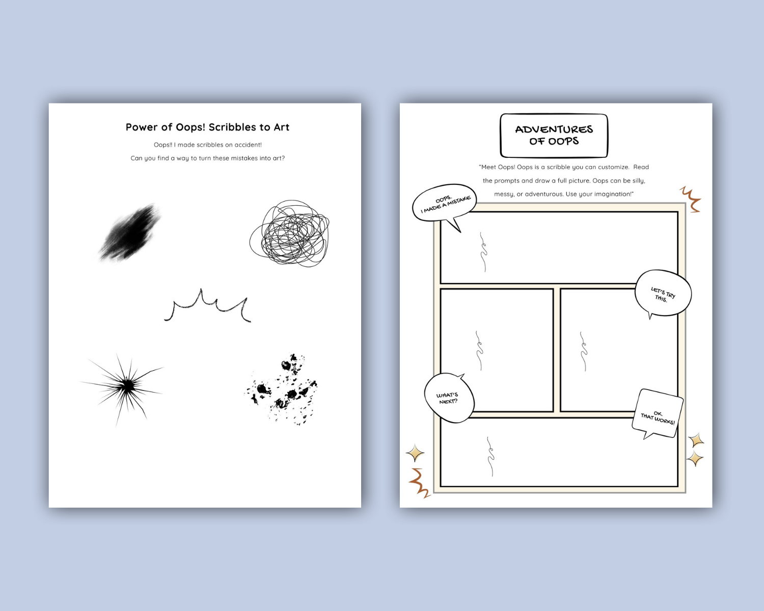 Power of Oops- Learning from Mistakes Printable Workbook