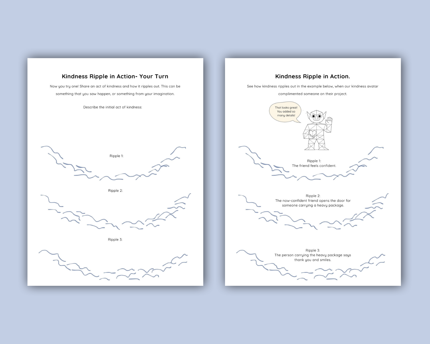 Kindness Ripple Printable Workbook