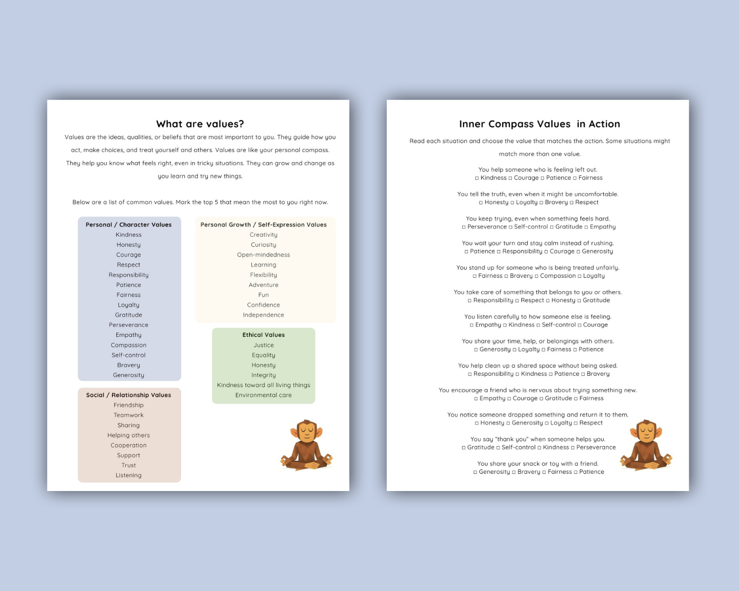 Inner Compass Printable Workbook