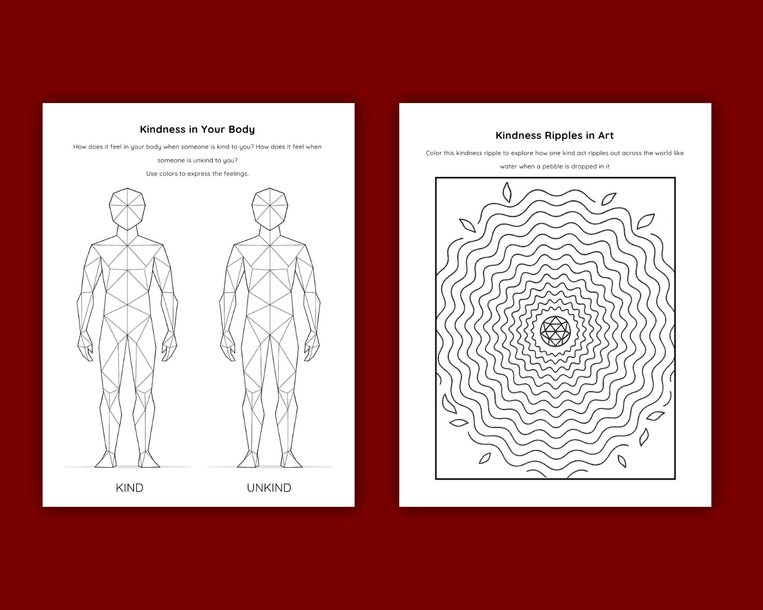 Kindness Ripple Printable Workbook